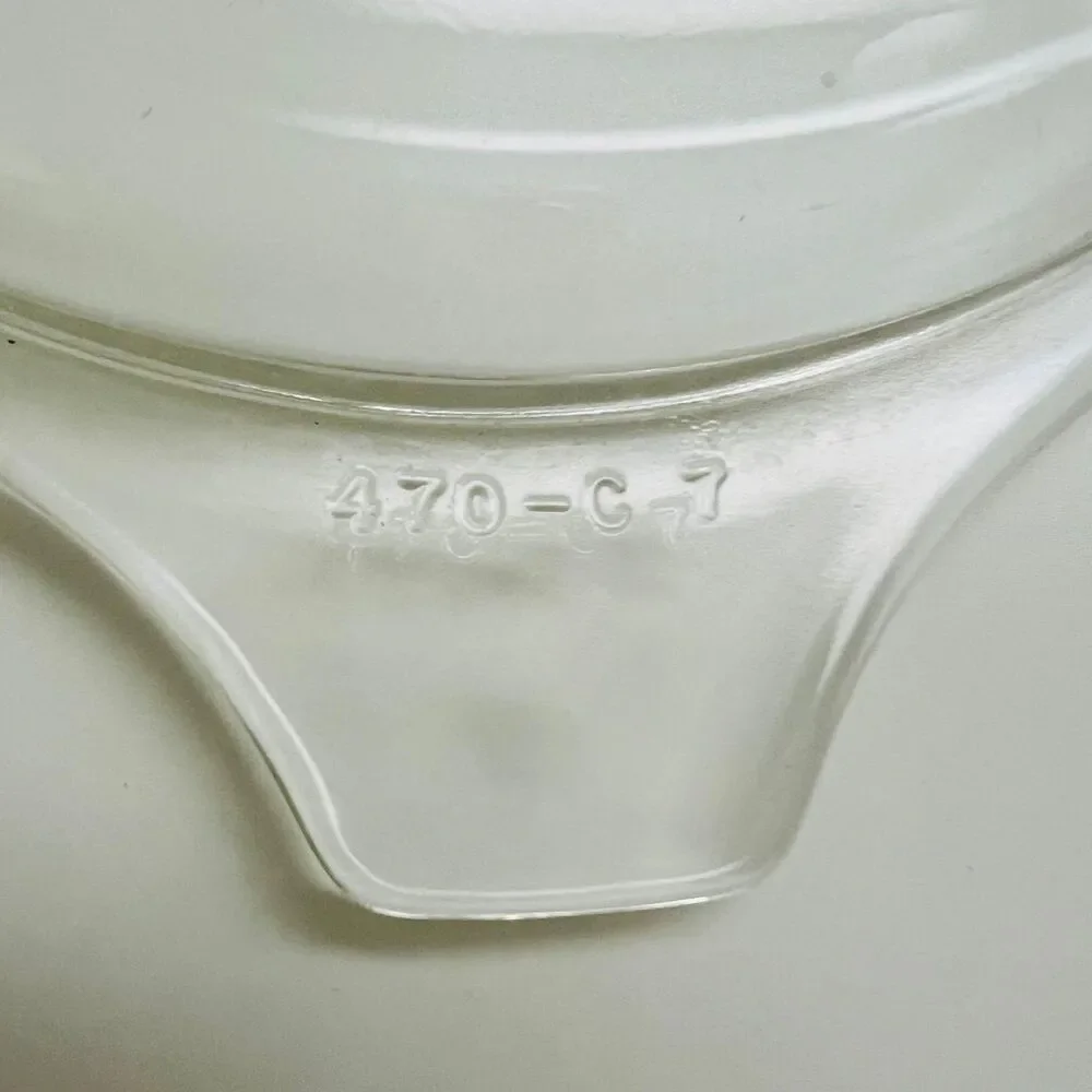PYREX Brown White Woodland 471-B Casserole Dish 500 ml With Lid